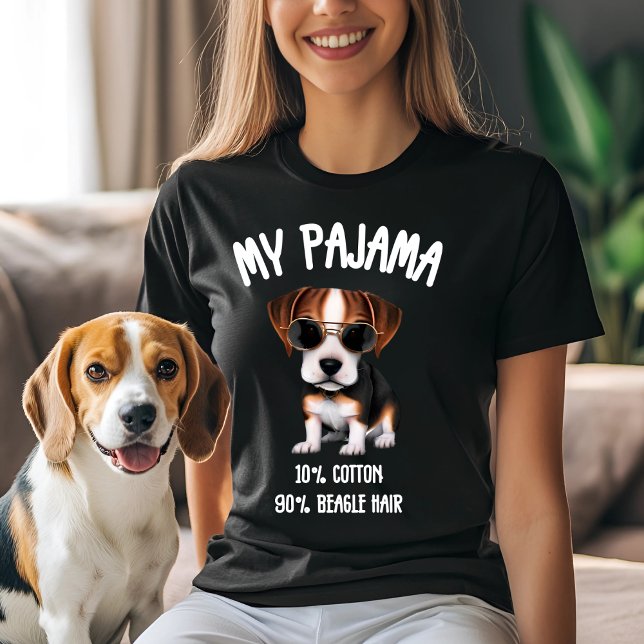 Camiseta Meu Pajama - 10% Algodão, 90% Cabelo De Beagle (Criador carregado)