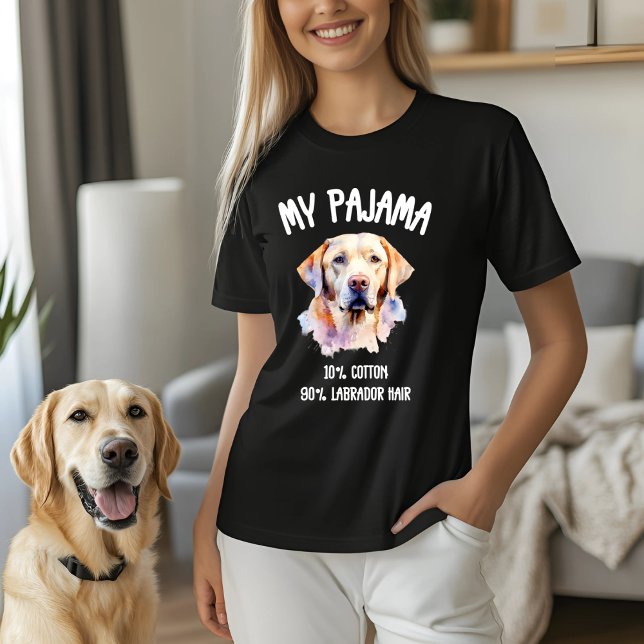 Camiseta Meu Pajama - 10% de Algodão, 90% Cabelo Labrador (Criador carregado)