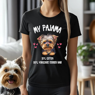 Camiseta Meu Pajama - 10% de algodão, 90% Yorkshire Terrier