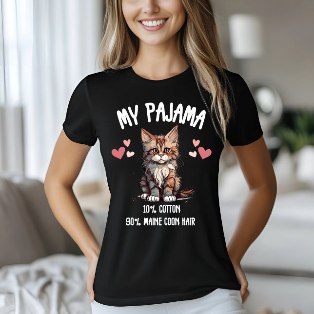 Camiseta Meu Pajama Maine Coon (Criador carregado)
