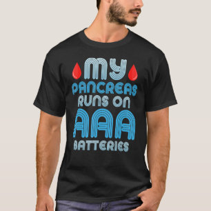 Camiseta Meu Pancreino Funciona Com Baterias AAA Que Suport