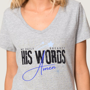 Camiseta Meu Pão Diário - Sua Palavra Jesus Cristo Cristão