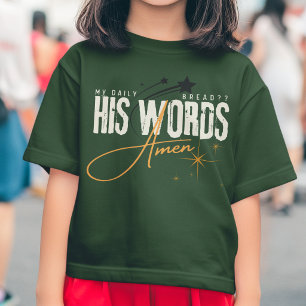 Camiseta Meu Pão Diário - Sua Palavra - Jesus Deus Cristão