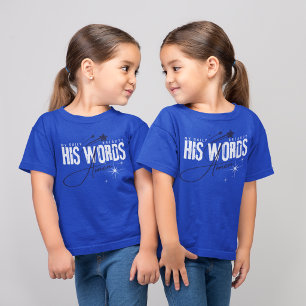 Camiseta Meu Pão Diário: Sua Palavra - Jesus Evangelho Azul