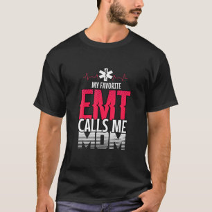 Camiseta Meu paramédico de primeira resposta da mãe do EMT 
