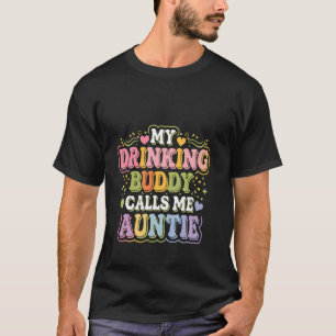 Camiseta Meu Parceiro de Bebedeira Me Chama de Tia Tia Bebê