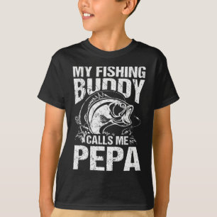 Camiseta Meu Parceiro de Pesca Me Chama de Pepa Dia dos Pai