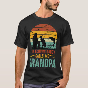 Camiseta Meu parceiro de pesca me chama de Vovô