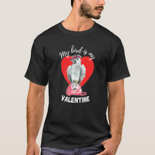 Camiseta Meu Pássaro É Meu Papagaio Cinza Africano Namorado