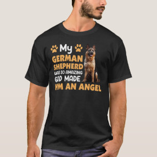 Camiseta Meu pastor alemão era tão incrível que Deus o tran