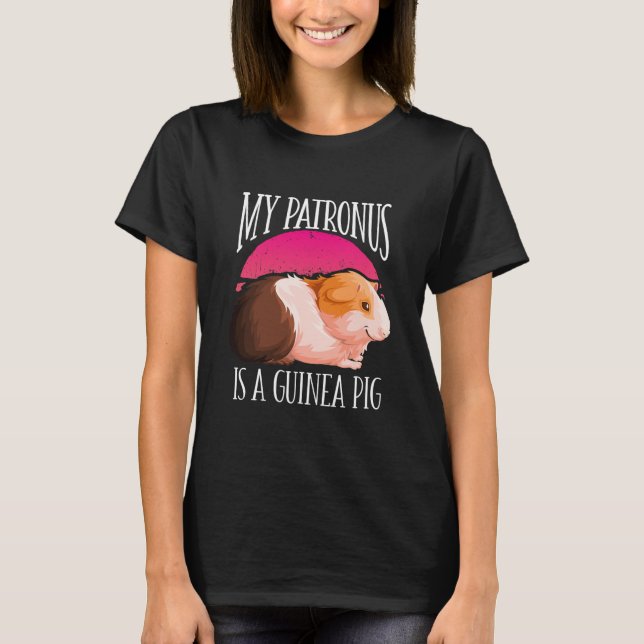 Camiseta Meu Patronus É Um Porco Da Guiné Engraçado (Frente)