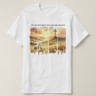 Camiseta Meu Pecado Era Excelente. Seu Amor Era Maior Bíbli