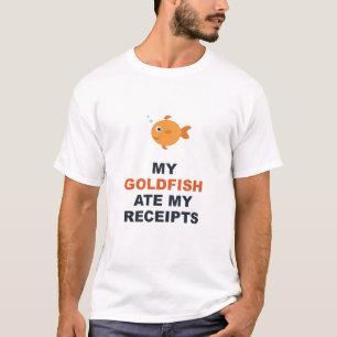 Camiseta Meu Peixe Dourado Comeu Meus Recibos