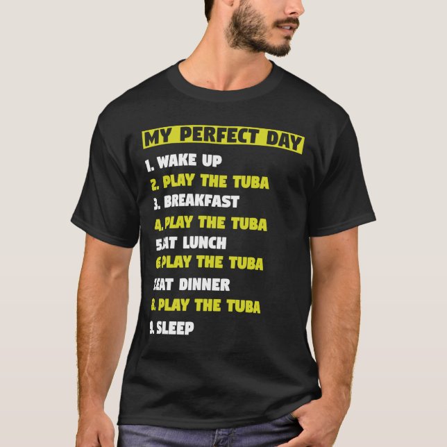 Camiseta Meu perfeito Acordar do 1º dia 2 Toque os músicos  (Frente)