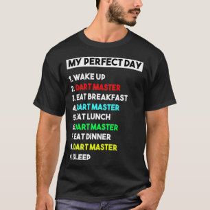 Camiseta Meu perfeito dia, mestre de arte, xingando um pres