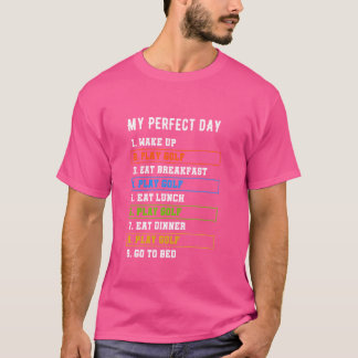 Camiseta Meu perfeito Golf Day Engraçado Jogar Golfe Alojan