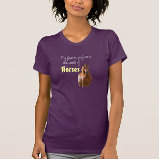 Camiseta Meu perfume favorito é cavalo para amantes do