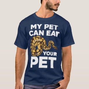 Camiseta Meu Pet Pode Comer Seu Cobra De Pet Engraçado