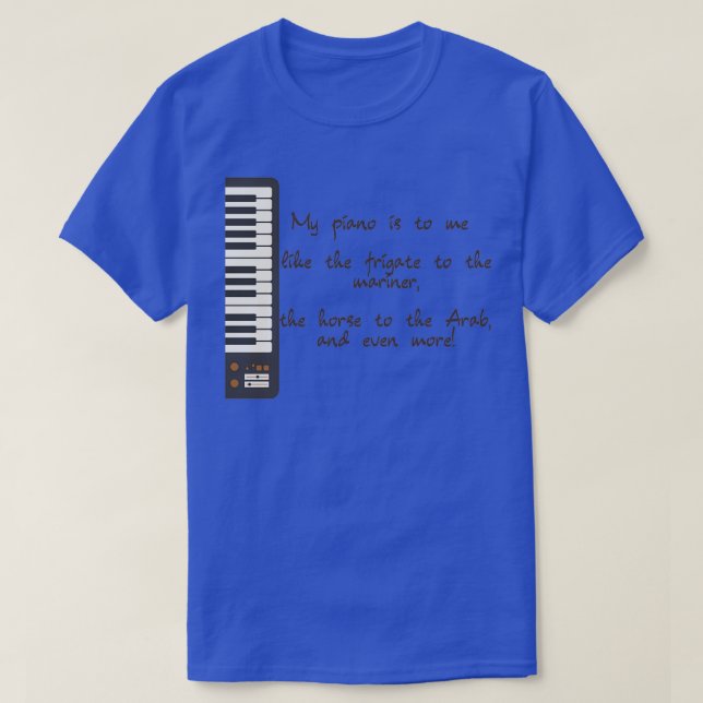 Camiseta Meu Piano (Frente do Design)