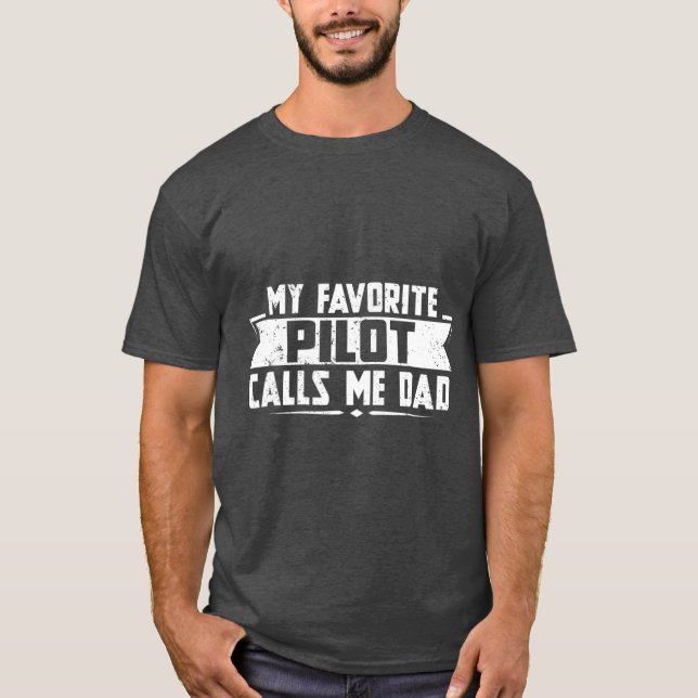 Camiseta Meu Piloto Favorito me chama de Pai (Frente)