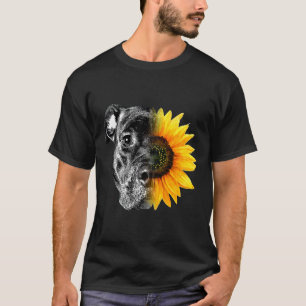 Camiseta Meu Pitbull É Um Girassol Ela É Uma Hippie Do Sol