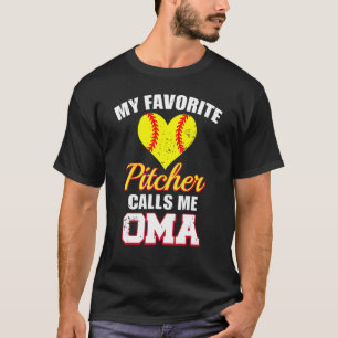 Camiseta Meu Pitcher Favorito Me Chama De Oma Pitcher Softb