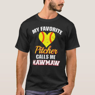 Camiseta Meu Pitcher Favorito Me Chama Maw Pitcher Softba