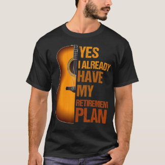 Camiseta Meu Plano De Aposentação Guitarra Coisas De Violão