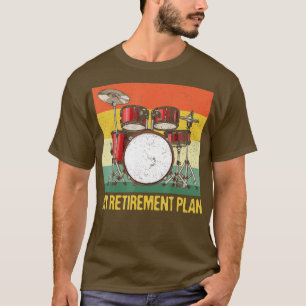 Camiseta Meu Plano de Reforma Tambores Rock Drumming Musica
