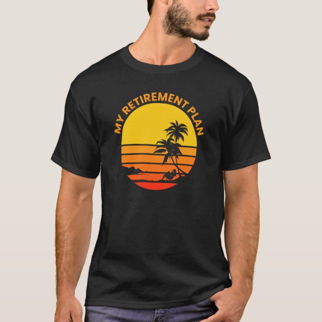Camiseta Meu Plano de Retirada Praia Tropical da Ilha (Frente)