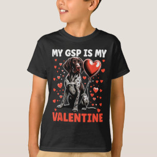 Camiseta Meu Pointer Alemão de Cabelo Curto É Meu Gsp No Di