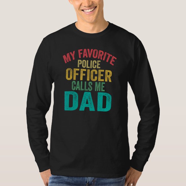 Camiseta Meu Policial Favorito Me Chama de Pai Pai (Frente)