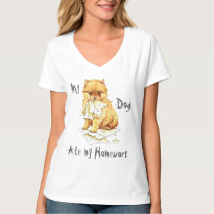 Camiseta Meu Pomerano Comeu Minha Mão