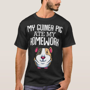 Camiseta Meu Porco De Guiné Comeu Minha Roda De Casa Engraç