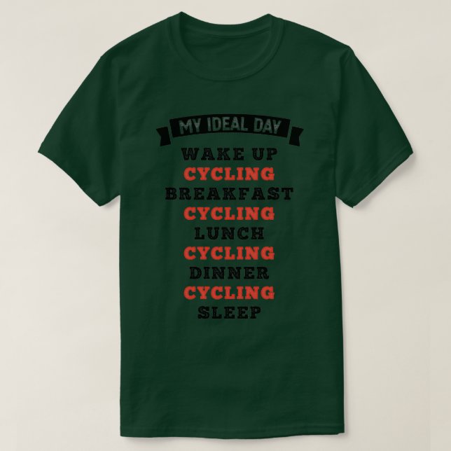 Camiseta Meu presente de bicicleta de bicicleta no dia idea (Frente do Design)