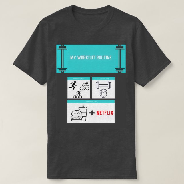 Camiseta Meu Presente de Routine Gym (Frente do Design)