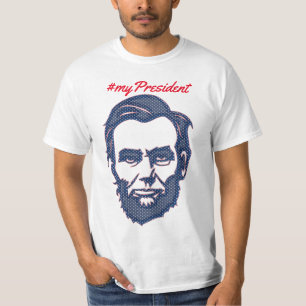 Camiseta Meu Presidente dos Estados Unidos Abraham Lincoln
