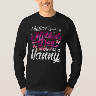 Camiseta Meu Primeiro Dia de as mães Como Uma Avó Da Primei