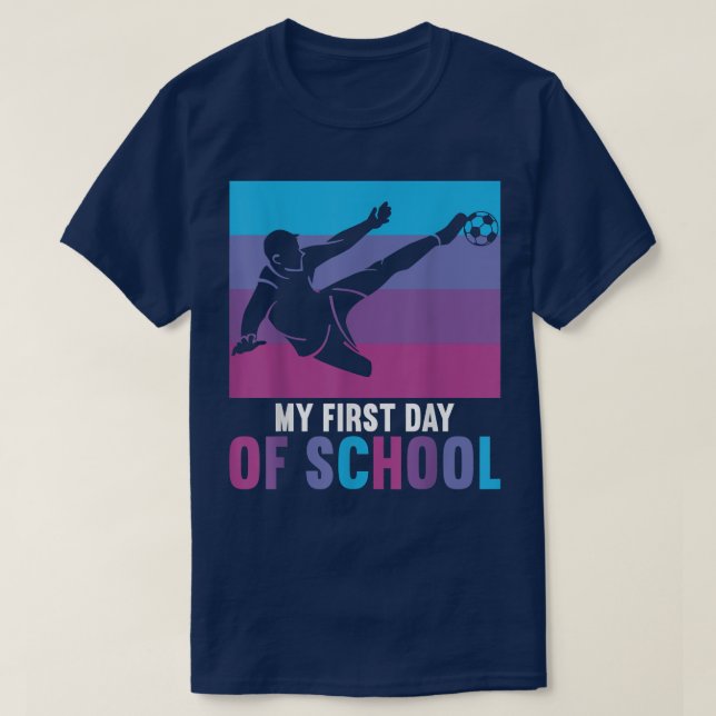 Camiseta Meu primeiro dia de escola 2022 1rua de volta à es (Frente do Design)
