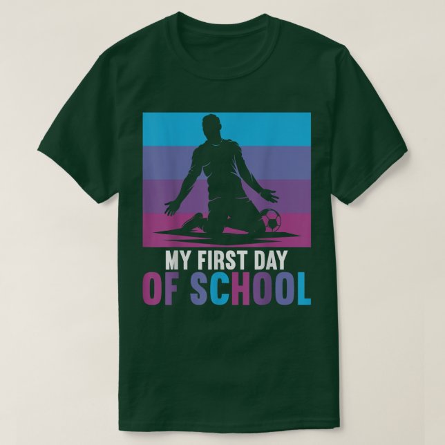 Camiseta Meu primeiro dia de escola 2022 1rua de volta à es (Frente do Design)