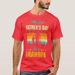 Camiseta Meu Primeiro Dia de os pais Como Um Avô Incrível N