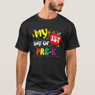 Camiseta Meu Primeiro Dia De Professores Pré K Crianças 1ru