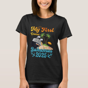Camiseta Meu primeiro memorando de Viagem de Cruise Bahamas