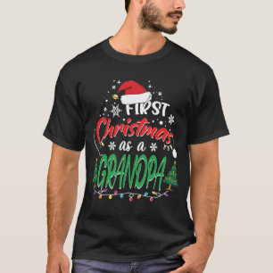 Camiseta Meu Primeiro Natal Como Avô Novo E Engraçado Avô