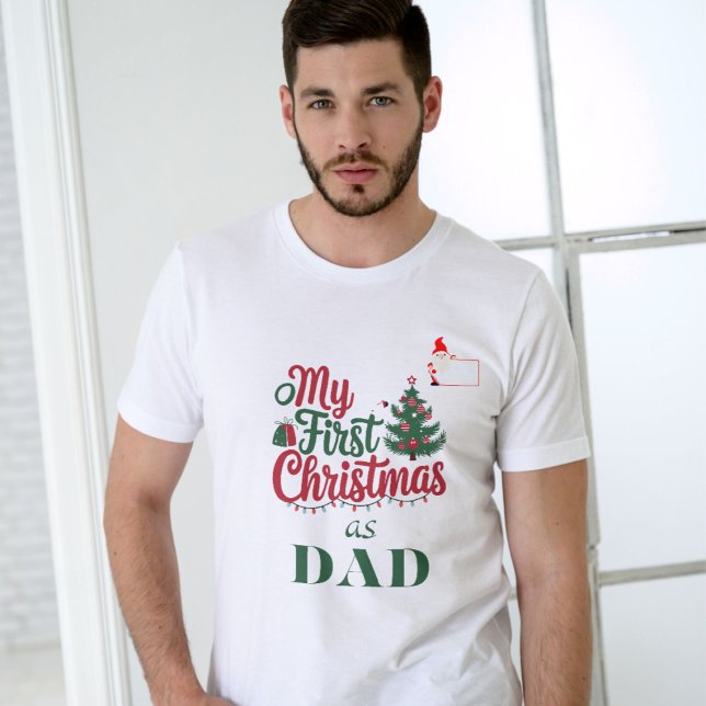 Camiseta Meu Primeiro Natal como família de nomes personali (Criador carregado)