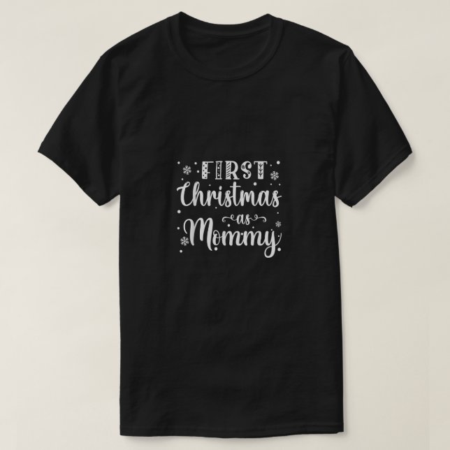 Camiseta Meu Primeiro Natal De rua Como Cristo De Novos Pai (Frente do Design)