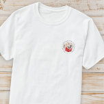 Camiseta Meu Primeiro Natal para sempre - Foto Moderna de P<br><div class="desc">Este design simples e clássico é composto por tipografia serif e adiciona uma foto personalizada. "Meu Primeiro Natal em minha casa para sempre" rodeia a foto personalizada.</div>