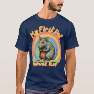 Camiseta Meu primeiro rato de estimação camundongo vintage