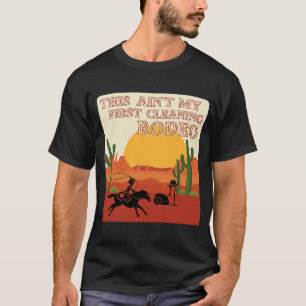 Camiseta Meu Primeiro Rodeio de Limpeza do Inglês Ocidental