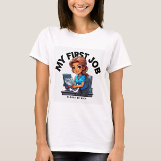 Camiseta Meu primeiro trabalho no escritório